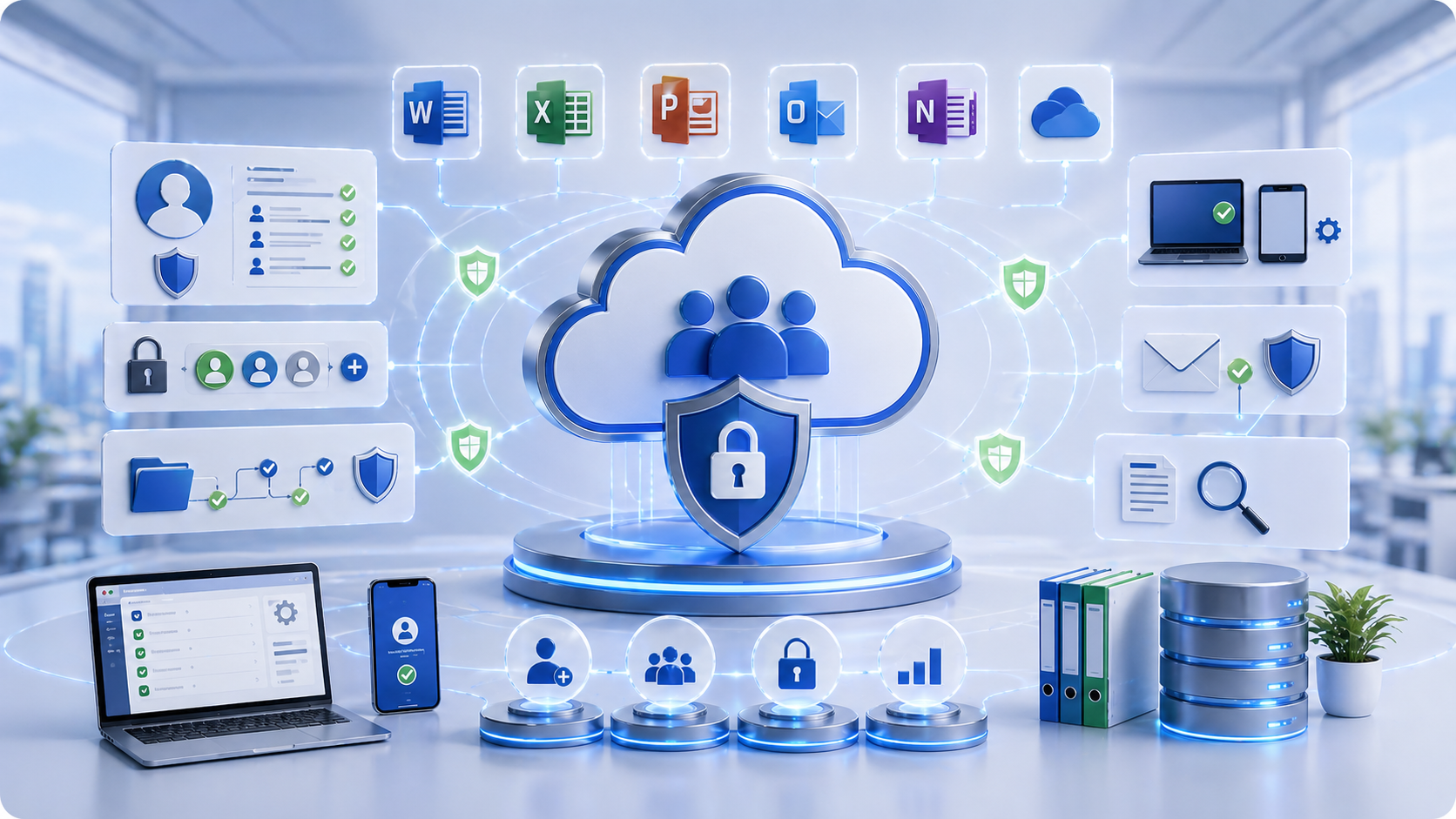 Microsoft 365 security administration and governance managed by QuickMSP
