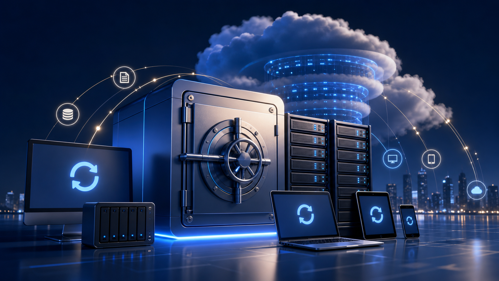 Generated managed backup and recovery operations visual