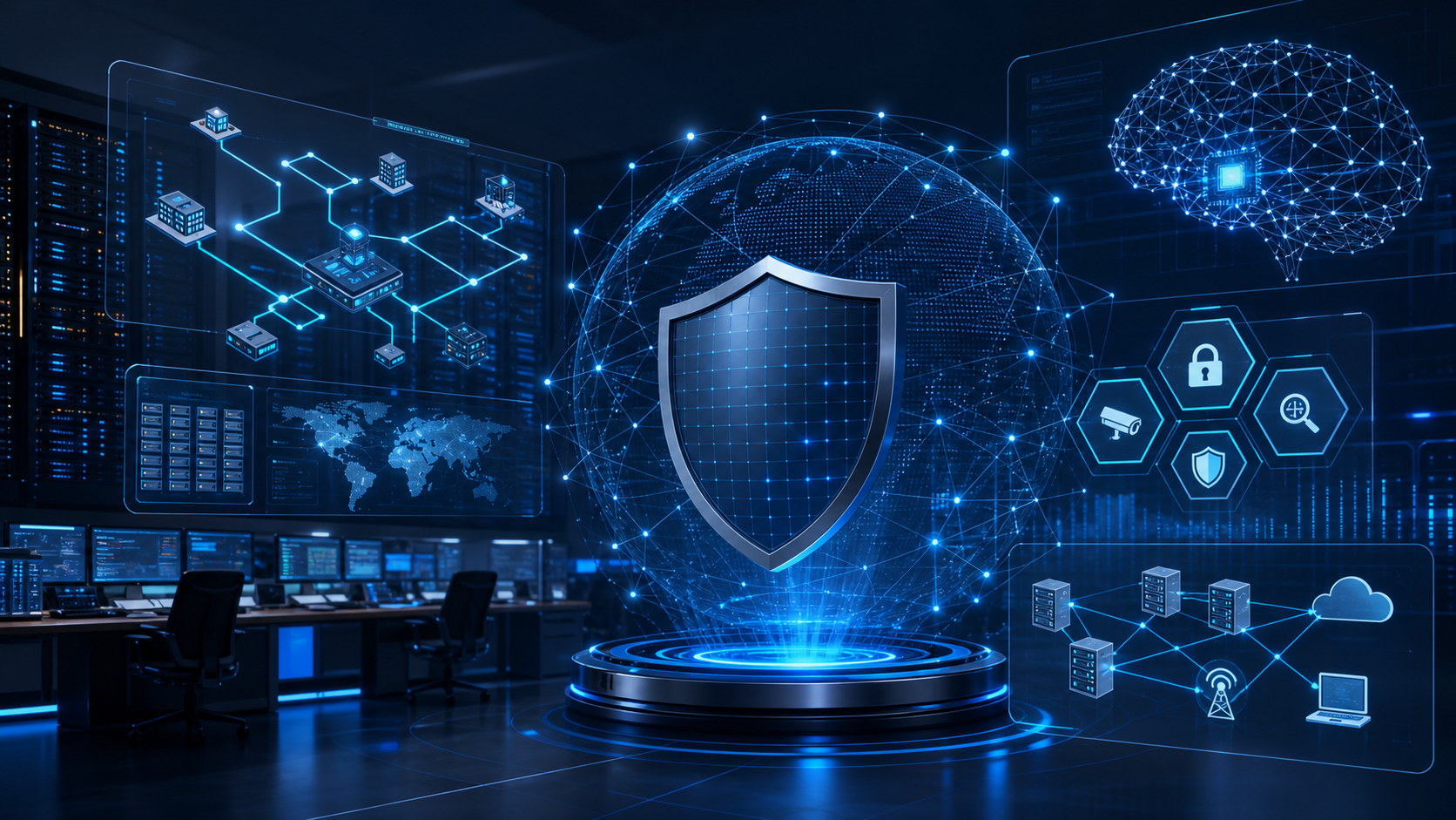 Generated CoreOps managed infrastructure and security operations visual