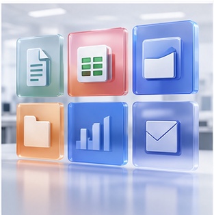 Generated visual for Microsoft 365 productivity and collaboration