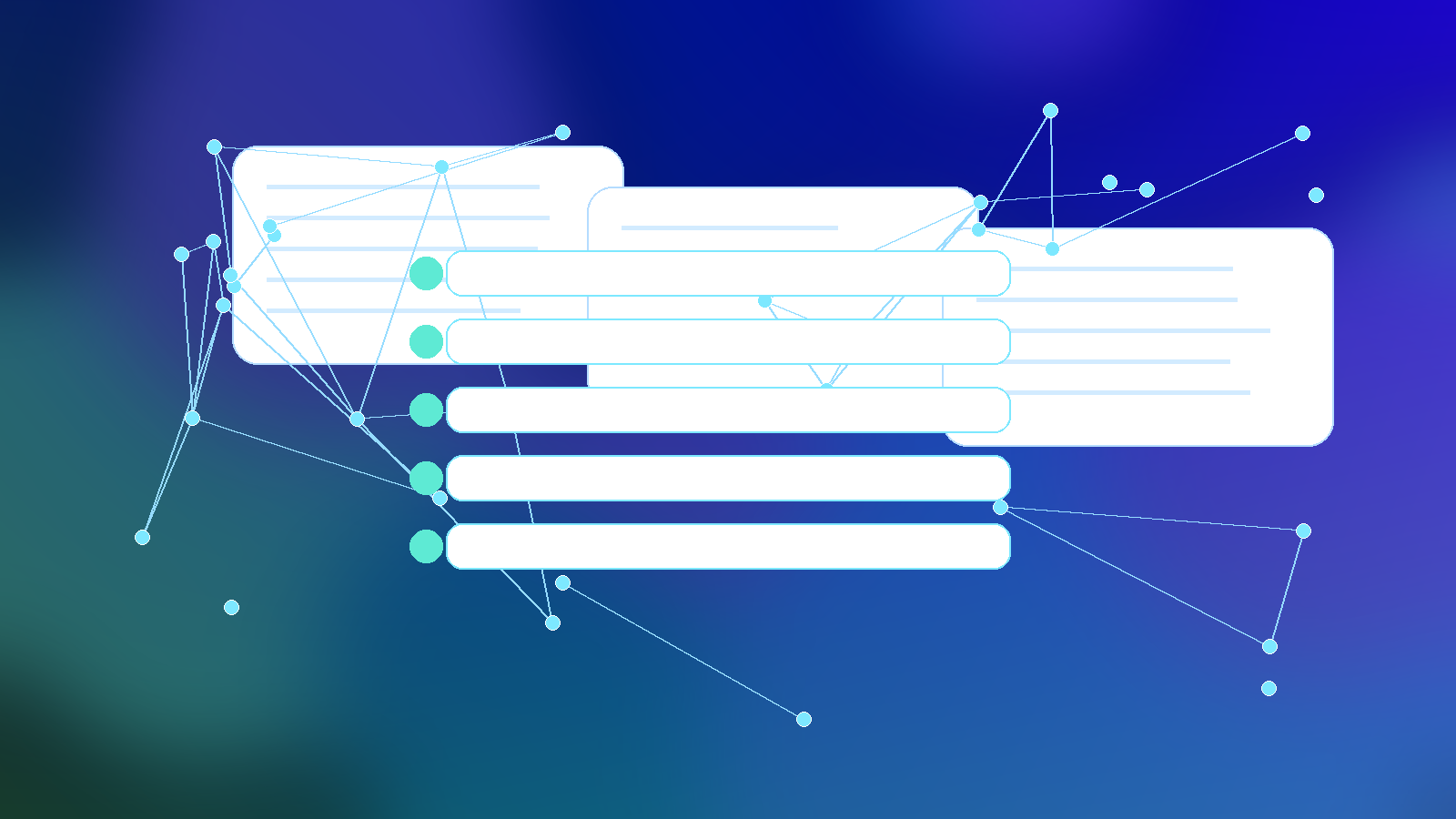 Business continuity and incident response command center abstract visual with connected teams and secure workflow, no text
