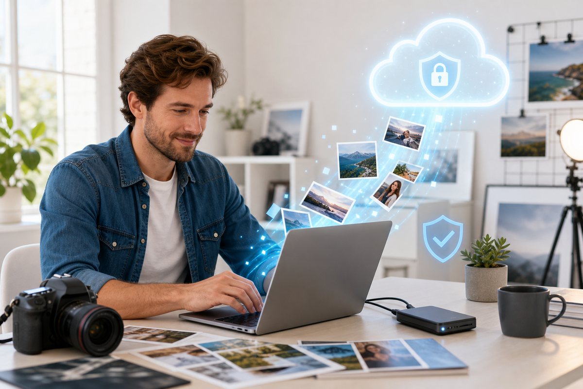Creative studio photos and files protected by managed backup