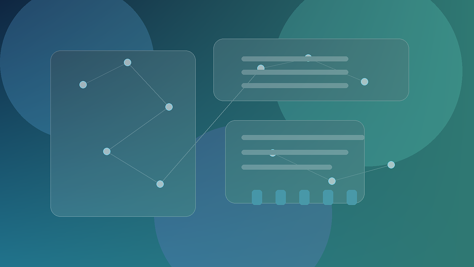 Modern corporate identity governance visual showing connected SaaS applications and access controls.