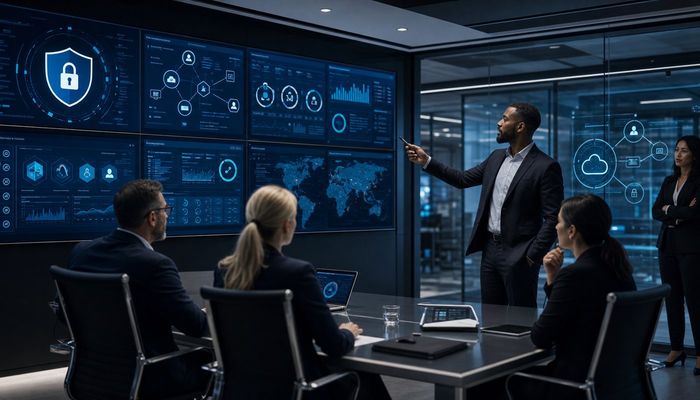 Enterprise IT leaders reviewing browser security and SaaS access controls