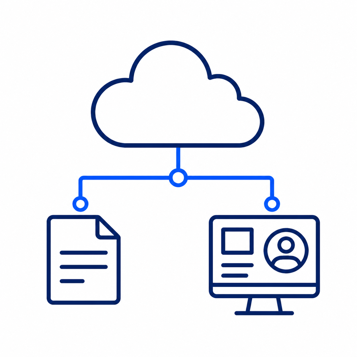 Microsoft 365 service icon: cloud productivity workspace